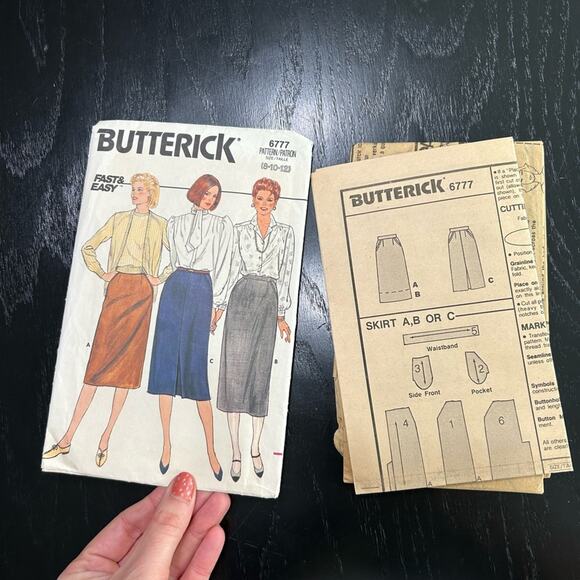 VTG- skirt pattern office business casual- size 8-12 sewing pattern- midi skirt - Picture 2 of 5